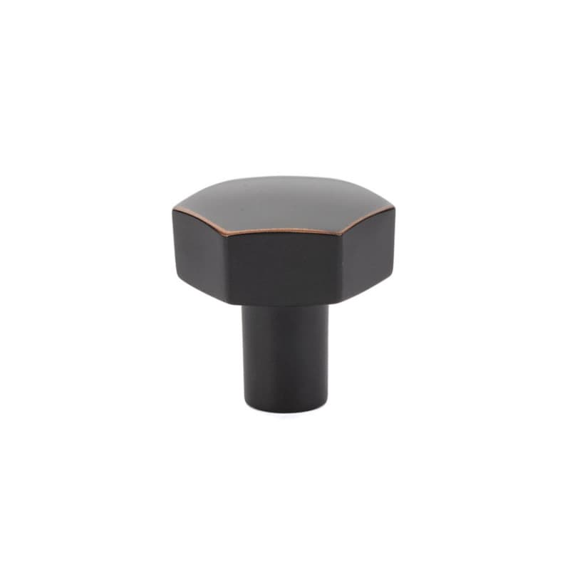 1-1/8" Mod Hex Cabinet Knob, Oil Rubbed Bronze