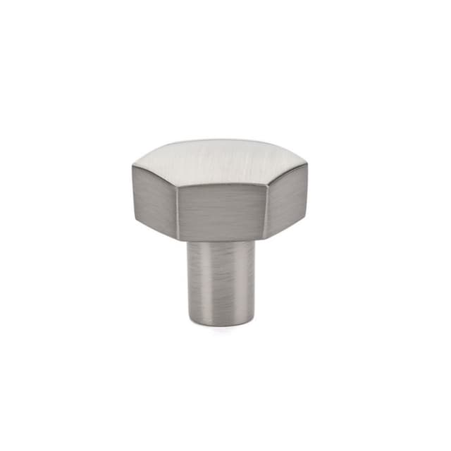 1-1/8" Mod Hex Cabinet Knob, Satin Nickel