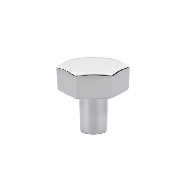 1-1/8" Mod Hex Cabinet Knob, Polished Chrome