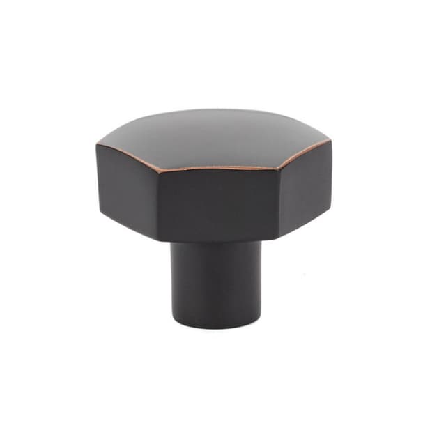 1-1/2" Mod Hex Cabinet Knob, Oil Rubbed Bronze