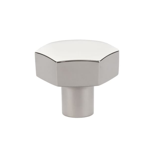 1-1/2" Mod Hex Cabinet Knob, Polished Nickel