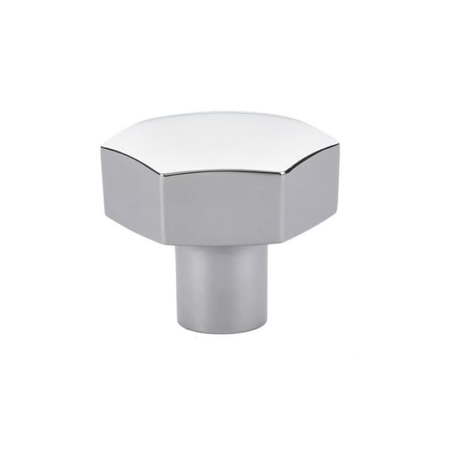 1-1/2" Mod Hex Cabinet Knob, Polished Chrome
