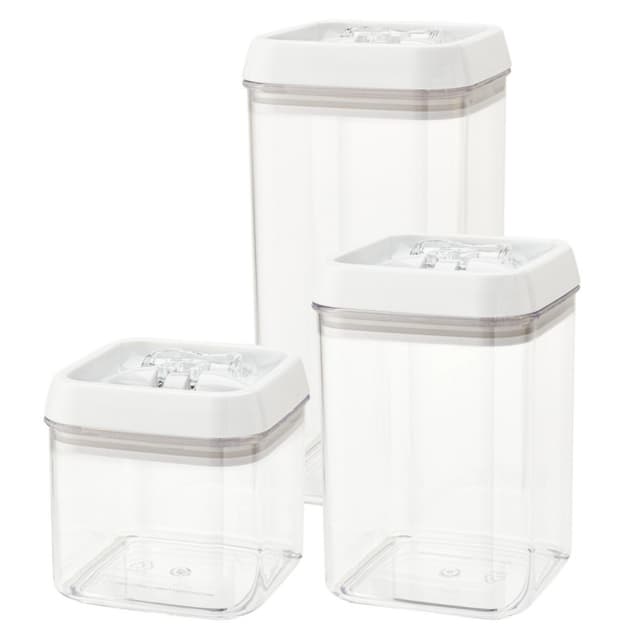 1.04 QT/1.55 QT/2.07 QT Acrylic Storage Container Set, Translucent