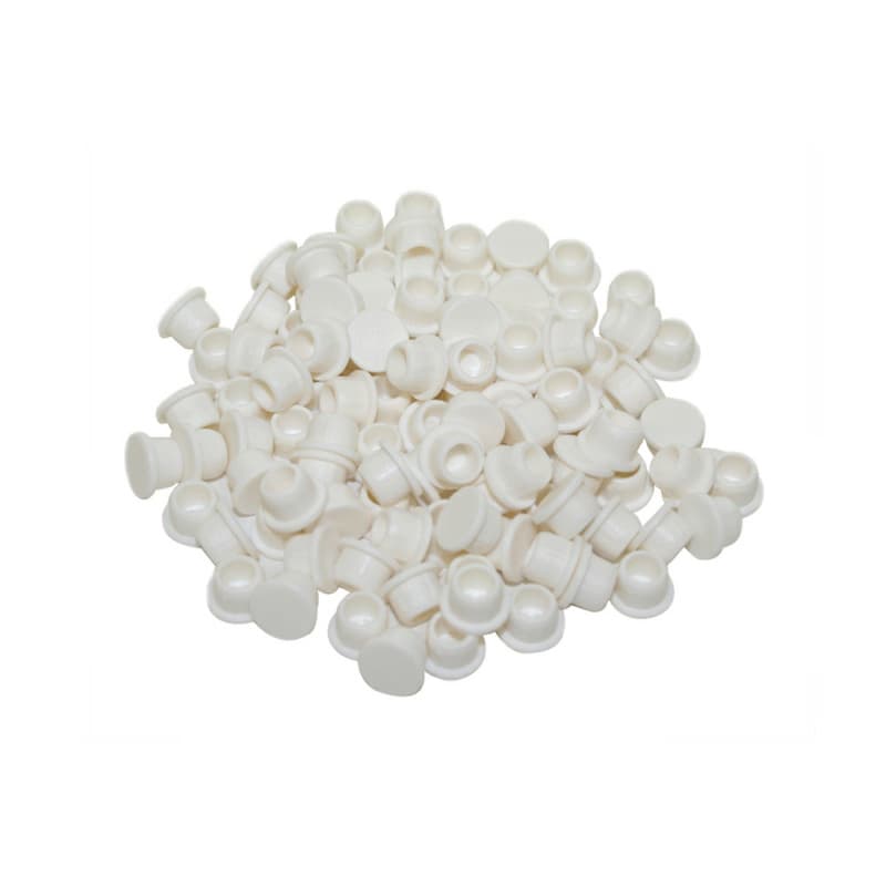 Clamex 6mm 90° Cover Cap, White (100/Box)