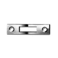 2003 Flat Strike Plate with Square End, Bright Nickel
