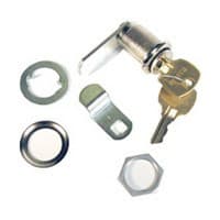 RemovaCore 1-7/16" Cam Lock Cylinder Body, Bright Nickel