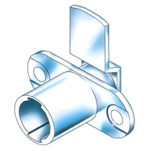 Type 183 Cam Body for Timberline Locks, 1-1/4" Cam Length, Horizontal Mount