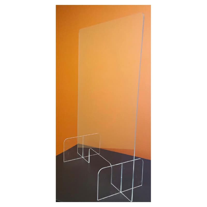 Acrylic Sneeze Guard with Feet, 23-1/2" x 23-1/2"