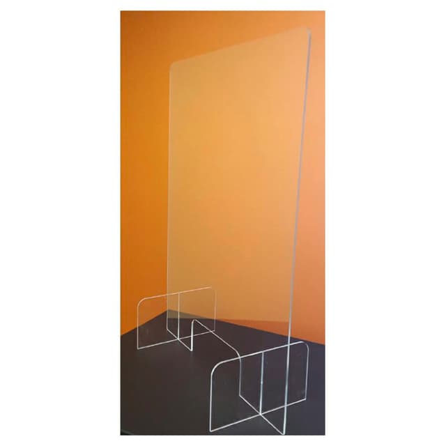 Acrylic Sneeze Guard with Feet, 23-1/2" x 23-1/2"
