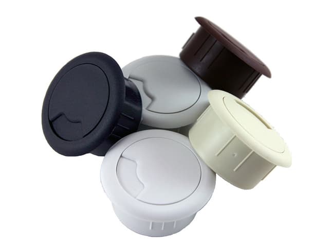 Custom Accents CPF-26 Round Three Piece, Plastic Wire Grommets