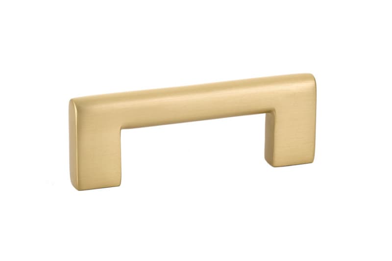 3" Trail Cabinet Pull, Satin Brass