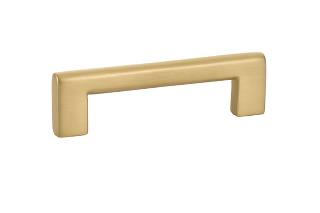 4" Trail Cabinet Pull, Satin Brass