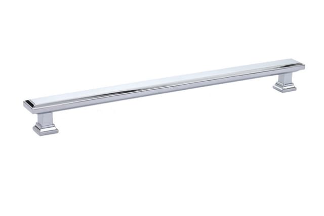 10" Geometric Rectangular Cabinet Pull, Polished Chrome