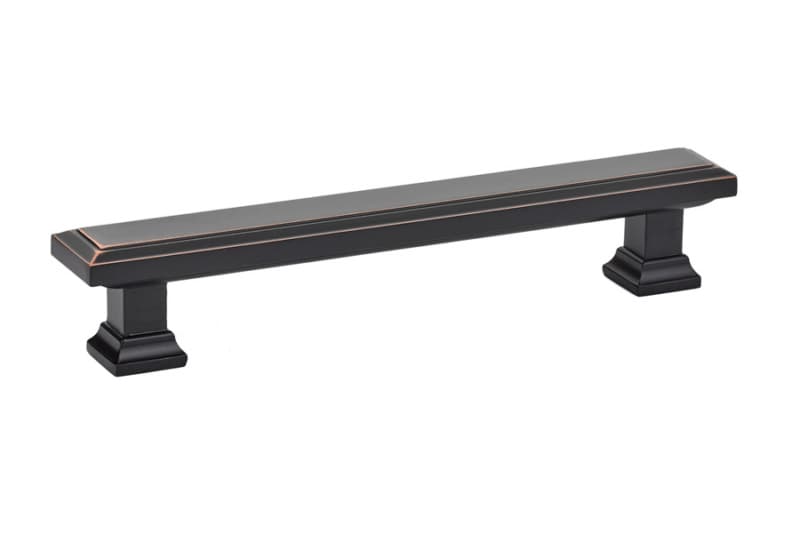 5" Geometric Rectangular Cabinet Pull, Oil Rubbed Bronze