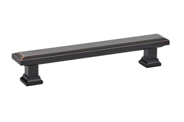 5" Geometric Rectangular Cabinet Pull, Oil Rubbed Bronze