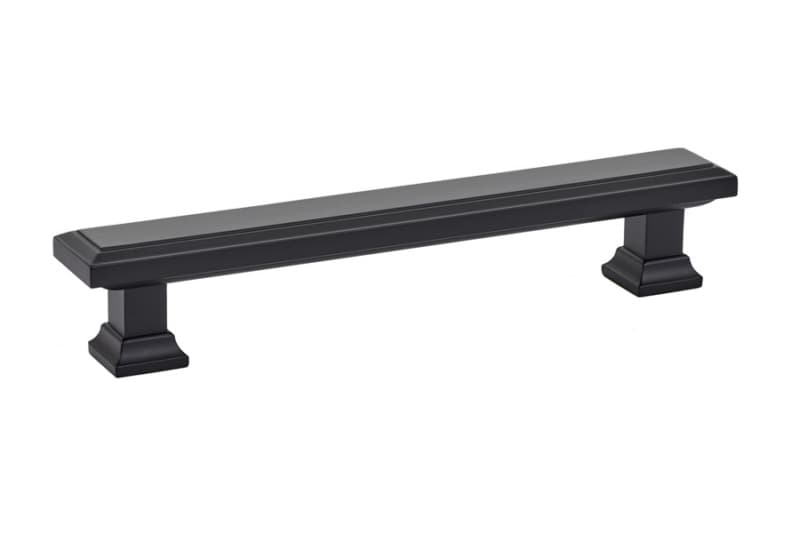 5" Geometric Rectangular Cabinet Pull, Flat Black