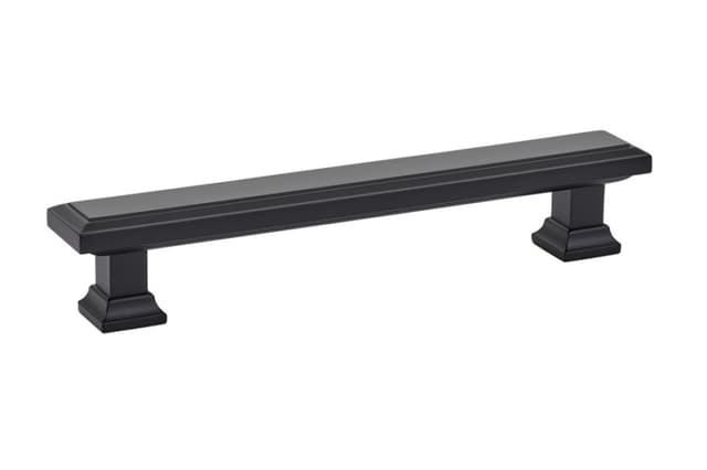 5" Geometric Rectangular Cabinet Pull, Flat Black