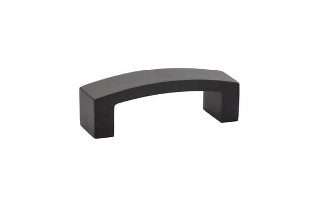 3" Bauhaus Cabinet Pull, Flat Black