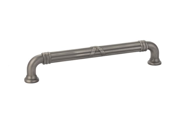 6" Ribbon/Reed Estate Cabinet Pull, Pewter