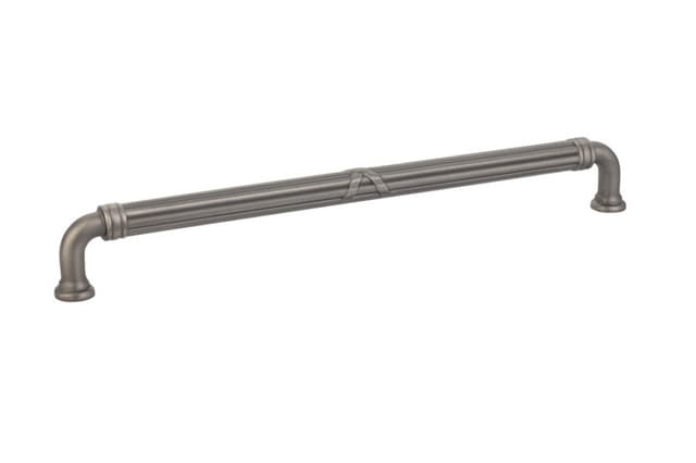10" Ribbon/Reed Estate Cabinet Pull, Pewter