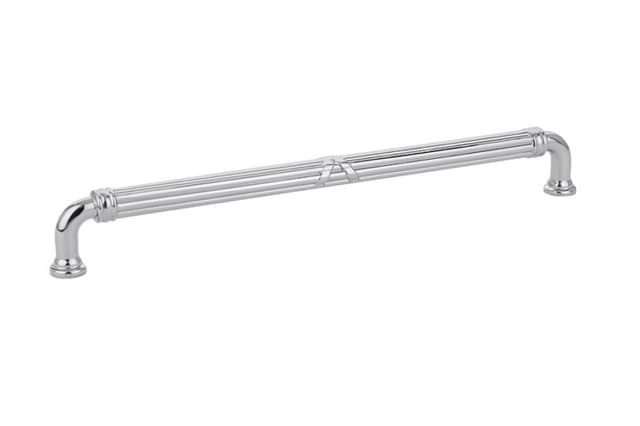 10" Ribbon/Reed Estate Cabinet Pull, Polished Chrome