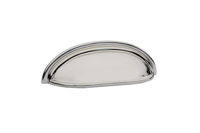 3" Cup Cabinet Pull, Polished Nickel
