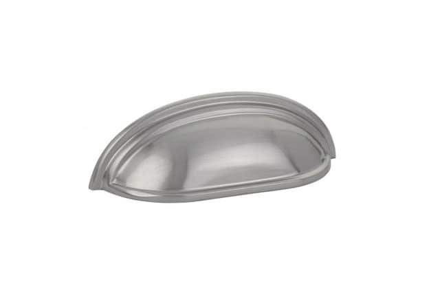 3" Cup Cabinet Pull, Satin Nickel
