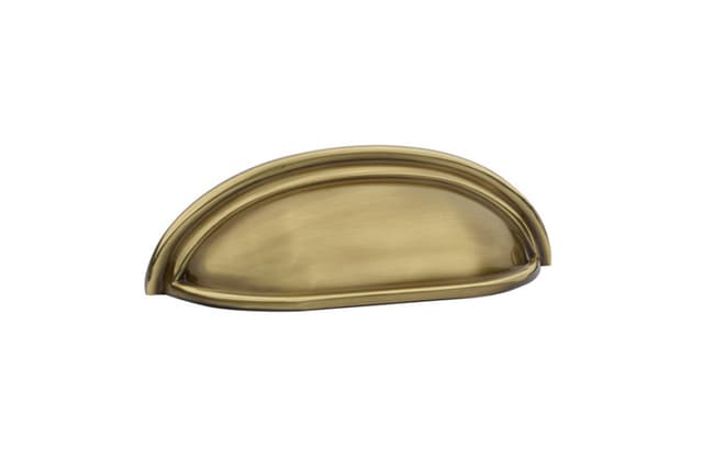 3" Cup Cabinet Pull, French Antique