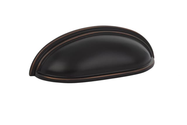 4" Cup Cabinet Pull, Oil Rubbed Bronze