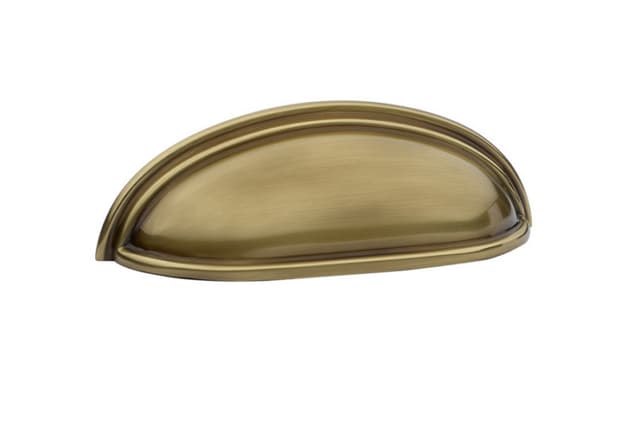 4" Cup Cabinet Pull, French Antique