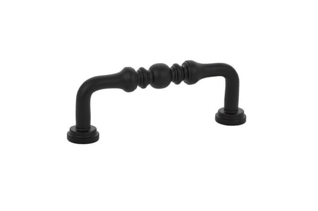 3" Spindle Cabinet Pull, Flat Black