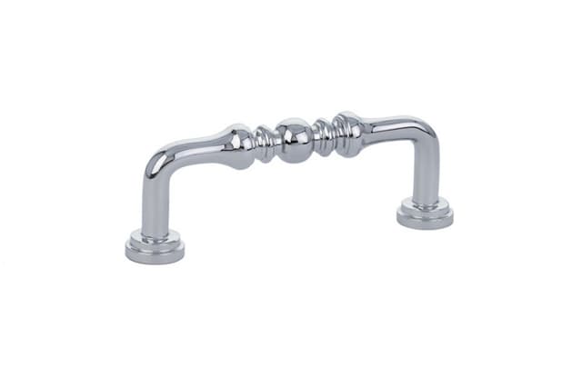 3" Spindle Cabinet Pull, Polished Chrome