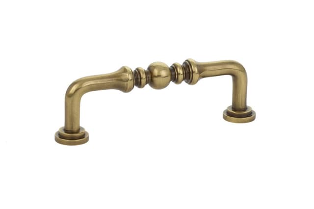3-1/2" Spindle Cabinet Pull, French Antique