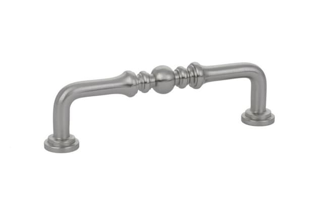 4" Spindle Cabinet Pull, Satin Nickel
