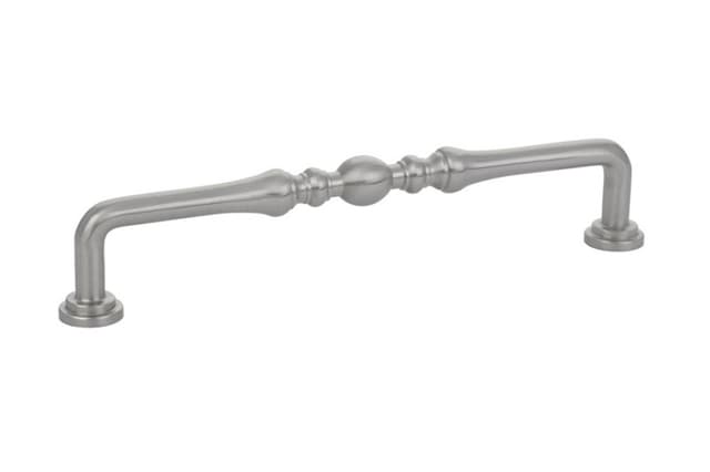 6" Spindle Cabinet Pull, Satin Nickel