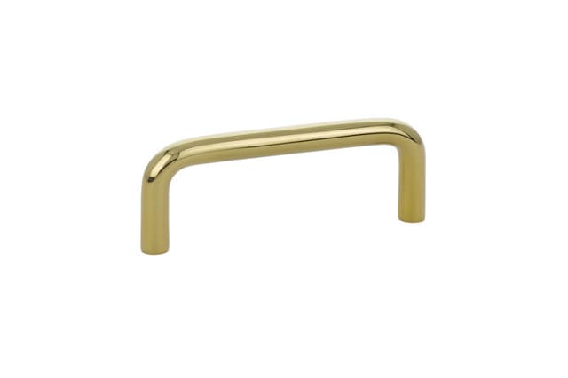 3" Wire Cabinet Pull, Polished Brass