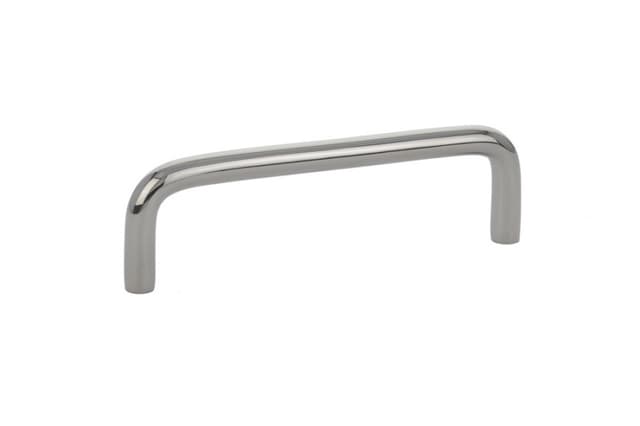4" Wire Cabinet Pull, Polished Nickel