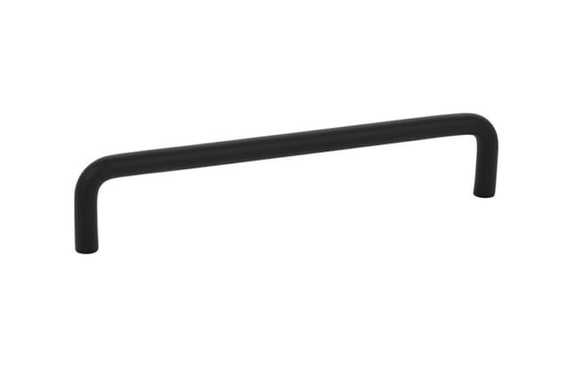 6" Wire Cabinet Pull, Flat Black