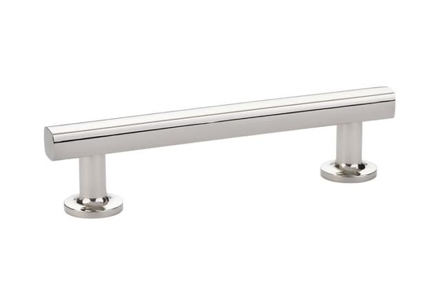4" Freestone Cabinet Pull, Polished Nickel