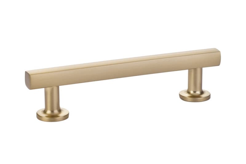 4" Freestone Cabinet Pull, Satin Brass