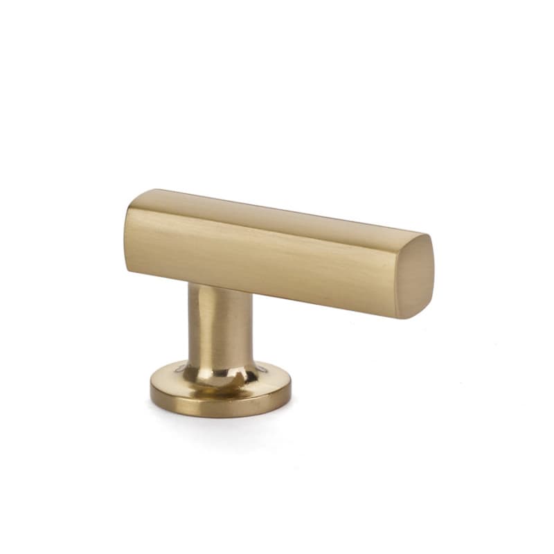 1-7/8" Freestone Finger Cabinet Pull, Satin Brass