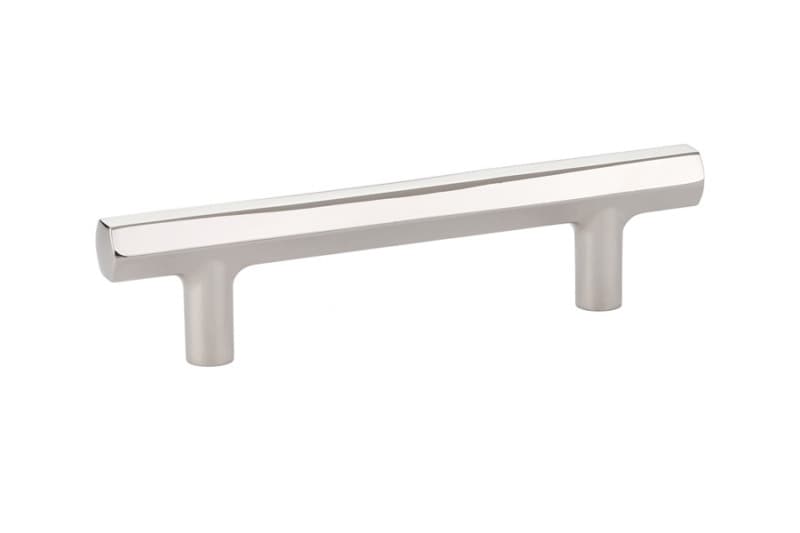 3-1/2" Mod Hex Cabinet Pull, Polished Nickel
