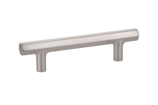 3-1/2" Mod Hex Cabinet Pull, Satin Nickel