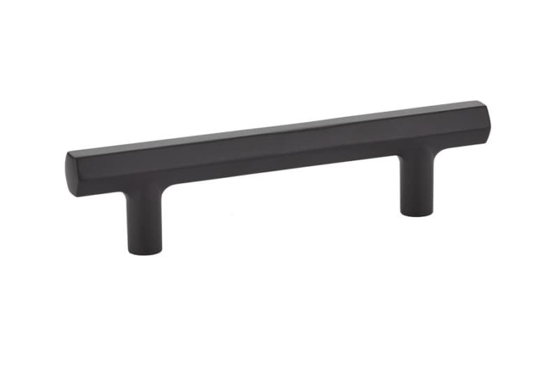 3-1/2" Mod Hex Cabinet Pull, Flat Black