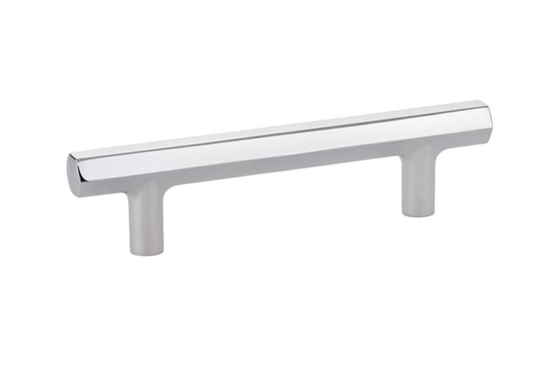 3-1/2" Mod Hex Cabinet Pull, Polished Chrome