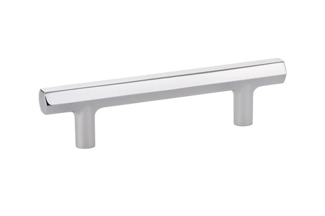 3-1/2" Mod Hex Cabinet Pull, Polished Chrome