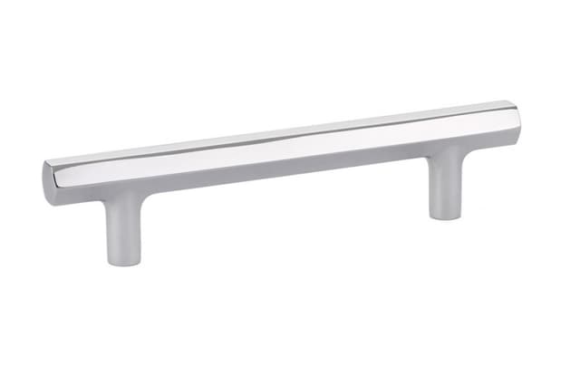 4" Mod Hex Cabinet Pull, Polished Chrome