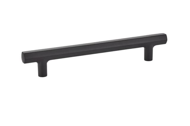 6" Mod Hex Cabinet Pull, Flat Black