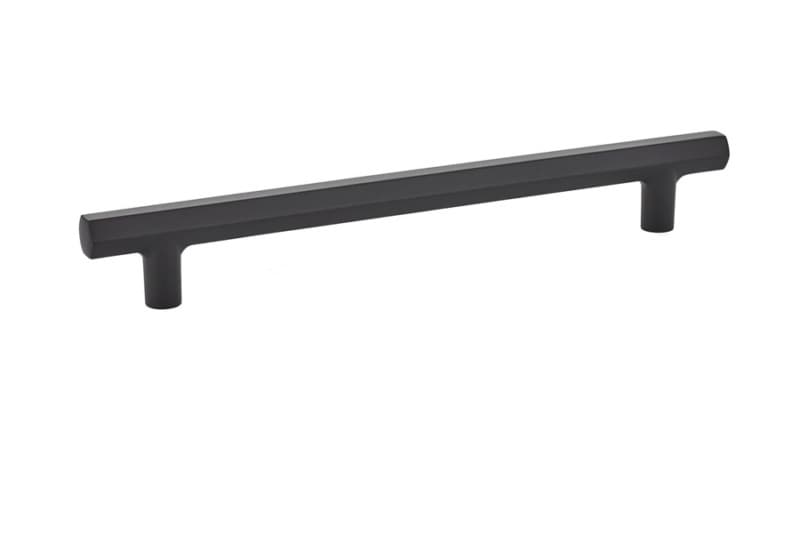8" Mod Hex Cabinet Pull, Flat Black