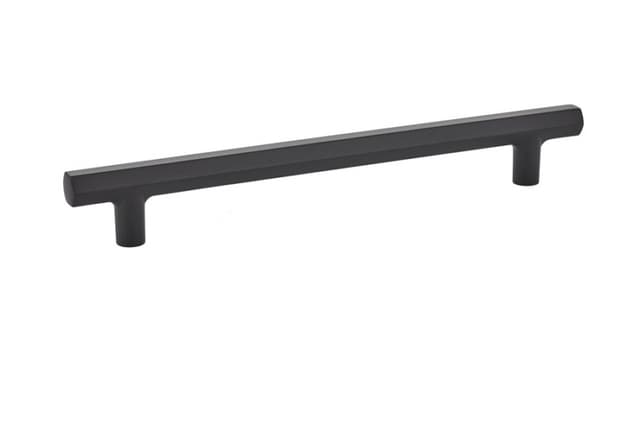 8" Mod Hex Cabinet Pull, Flat Black